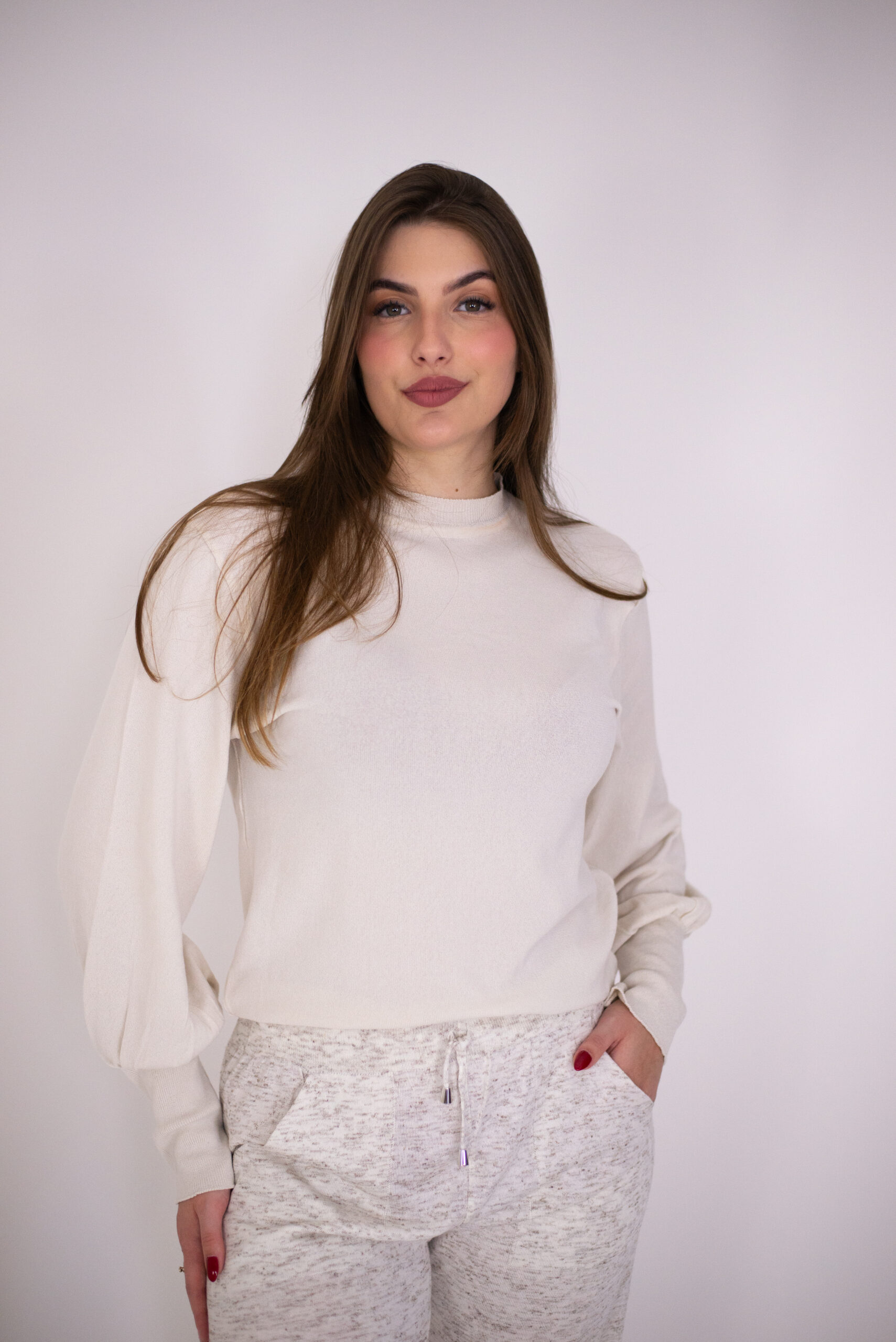 Blusa Com Manga Bufante - Ref 24013/BF2