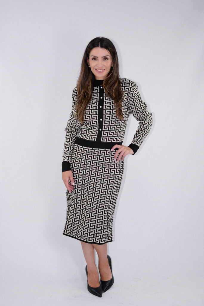 Vestido Jacquard Ana Bela - Ref. V5