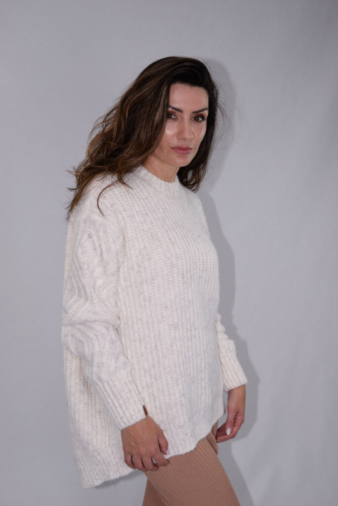 Blusa Ponto Pérola com manga Arans- E 9225 - Ref. BF 18